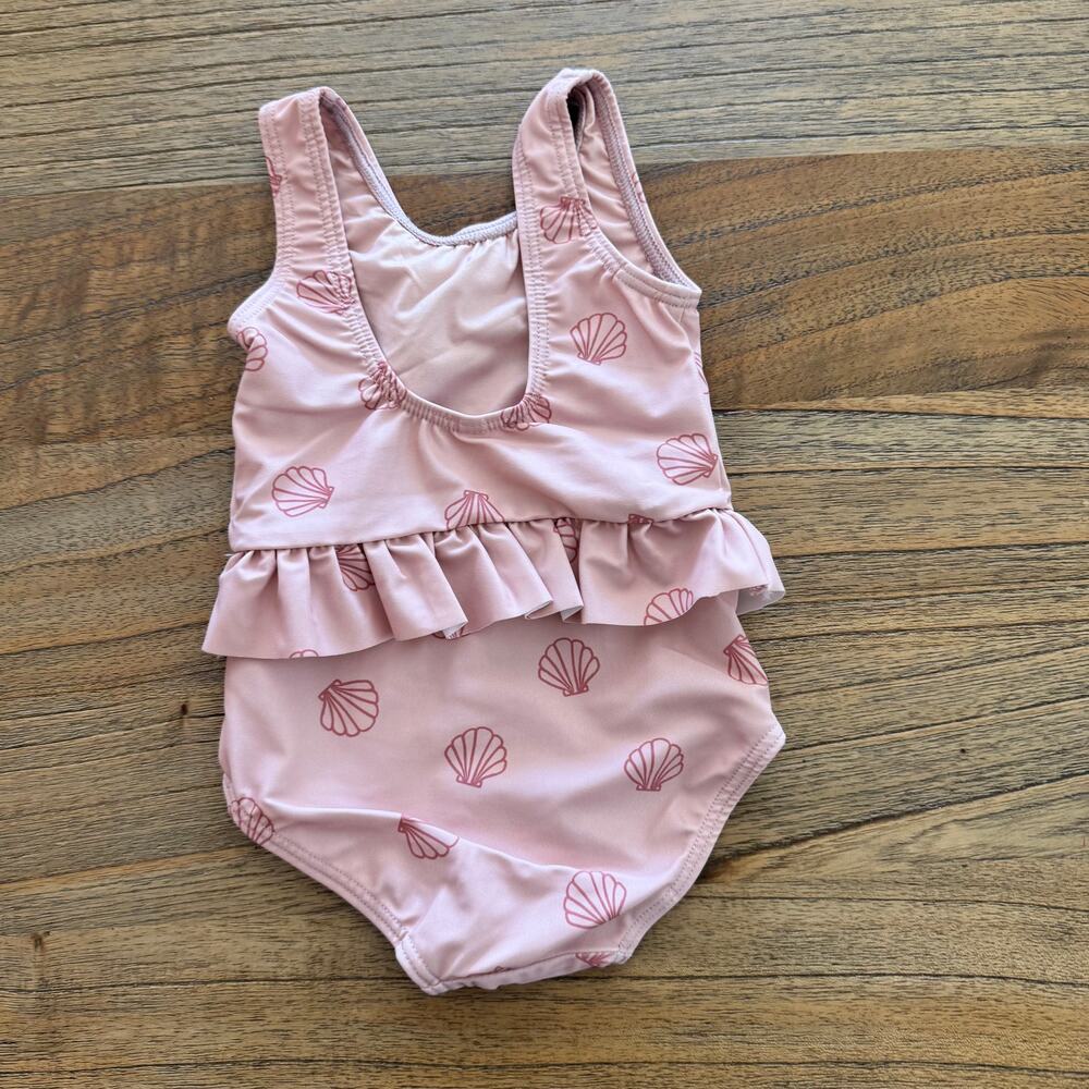 Rylee + Cru Seashell Skirted Swim One-Piece - Size 12-18m - Picture 3 of 4
